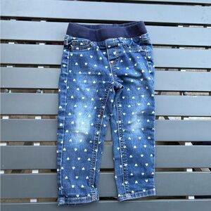 Cat and Jack girls heart jeans